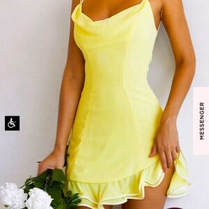House of CB Rosella dress S in buttercup ( yellow)